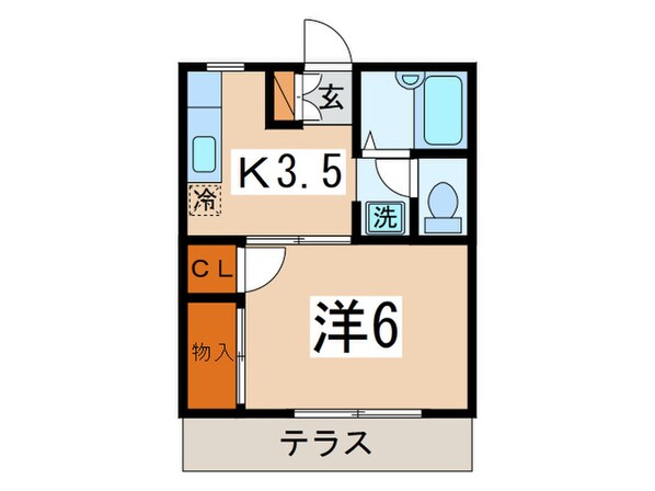 コーポヤマダの物件間取画像